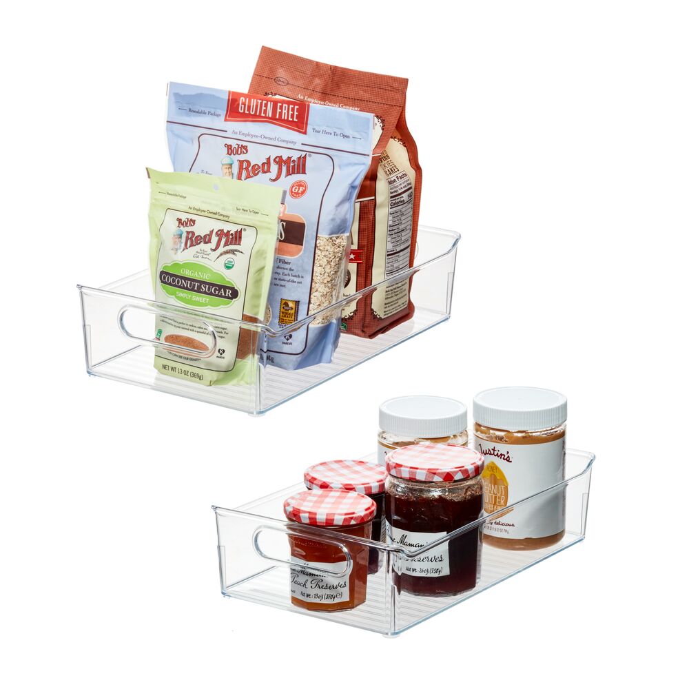 iDesign Fridge Pantry Bins | Storage Containers (Set of 2) – Interdesign