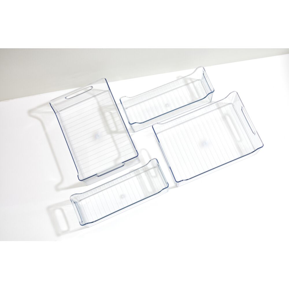 iDesign BPA-Free Plastic Crisp Large Pantry and Fridge Organizer with Easy to Grip Integrated Handles for Kitchen, Fridge, Freezer, Pantry and Cabinet Organization, 16 x 8 x 5, Clear iDesign BPA-Free Plastic Crisp Large Pantry and Fridge Organizer with Easy to Grip Integrated Handles for Kitchen, Fridge, Freezer, Pantry and Cabinet Organization, 16 x 8 x 5, Clear