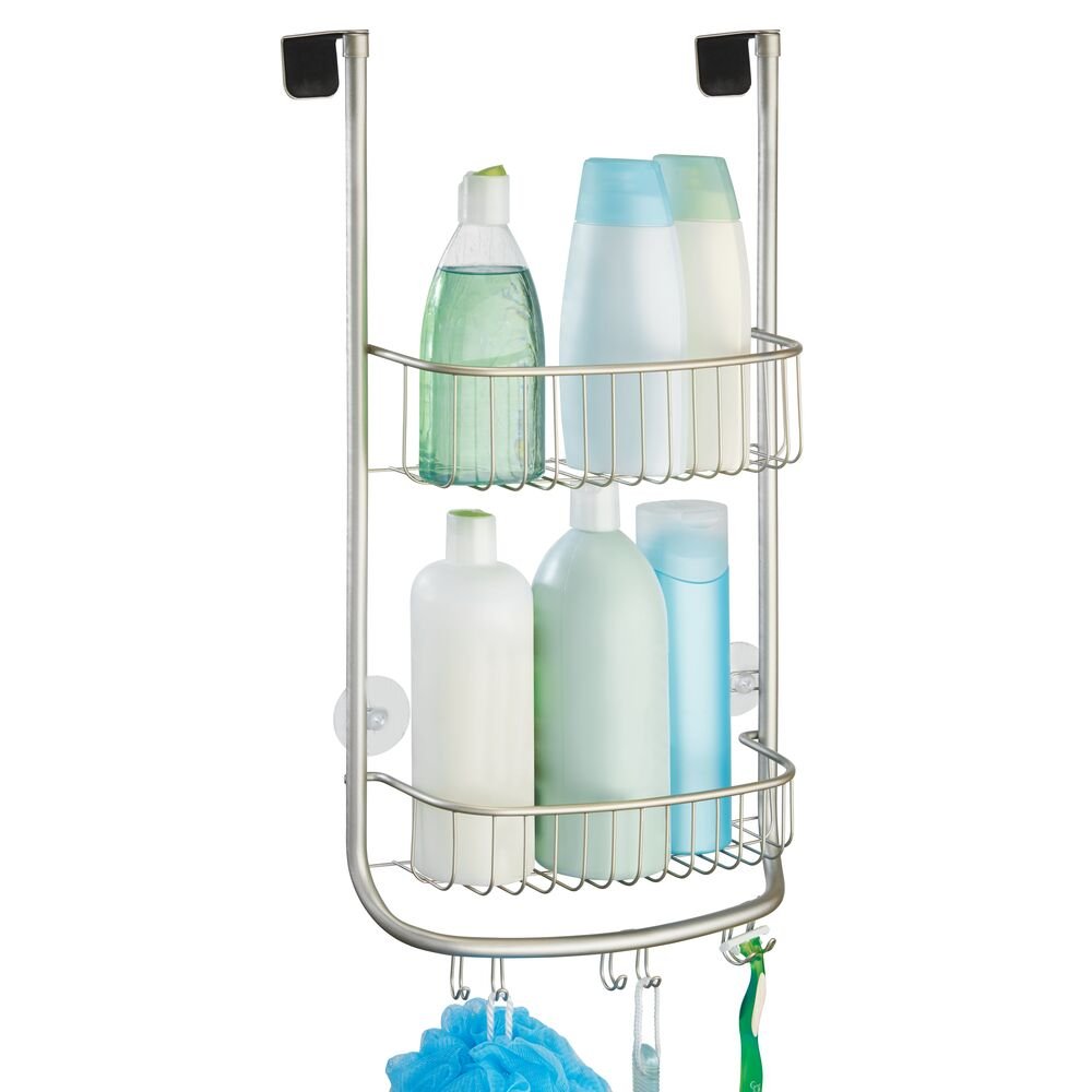 iDesign Forma Shower Caddy | Over Door Organizer - Satin – Interdesign